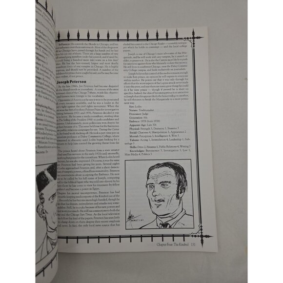 Chicago By Night City Sourcebook Vampire Masquerade WW2203 Trade Paperback 1993 - Picture 10 of 15